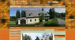 Desktop Screenshot of chalupadoubice.cz